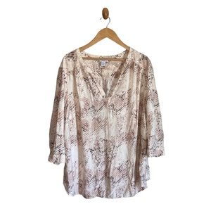 Carolina Belle Pink Snakeskin Print Top